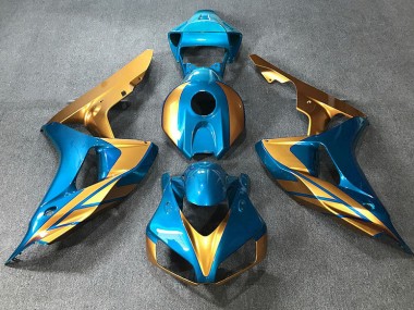 2006-2007 Bleu Clair & Or CBR1000RR Carénage