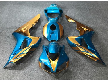2006-2007 Bleu Clair & Or CBR1000RR Carénage