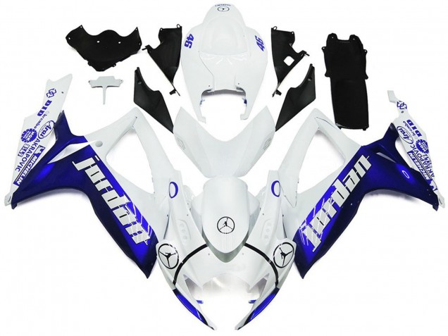 2006-2007 Blu E Bianco Jordan Stile Lucido GSXR 600-750 Carénage 2006-2007 Blu E Bianco Jordan Stile Lucido GSXR 600-750 Carénage
