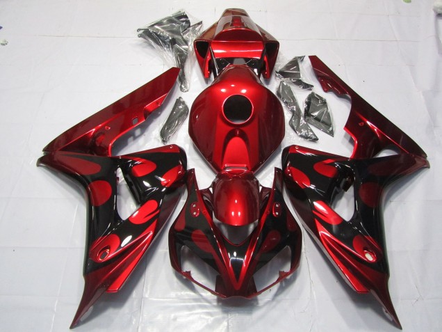 2006-2007 Bonbons Rouges & Noirs CBR1000RR Carénage 2006-2007 Bonbons Rouges & Noirs CBR1000RR Carénage