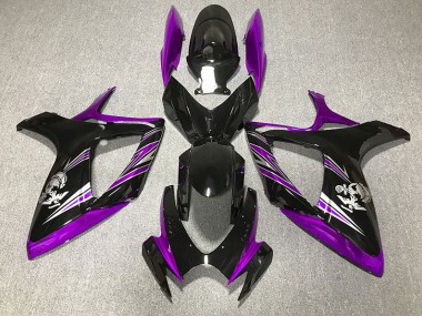 2006-2007 Design Violet & Noir Brillant GSXR 600-750 Carénage