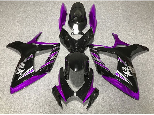 2006-2007 Design Violet & Noir Brillant GSXR 600-750 Carénage 2006-2007 Design Violet & Noir Brillant GSXR 600-750 Carénage