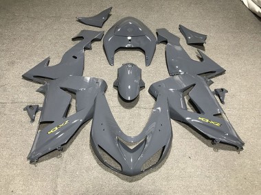 2006-2007 Gris Lisse & Jaune ZX10R Carénage