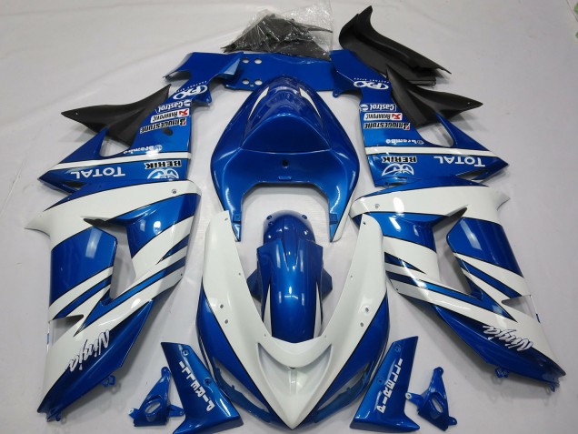 2006-2007 Ninja Bleu Blanc ZX10R Carénage 2006-2007 Ninja Bleu Blanc ZX10R Carénage