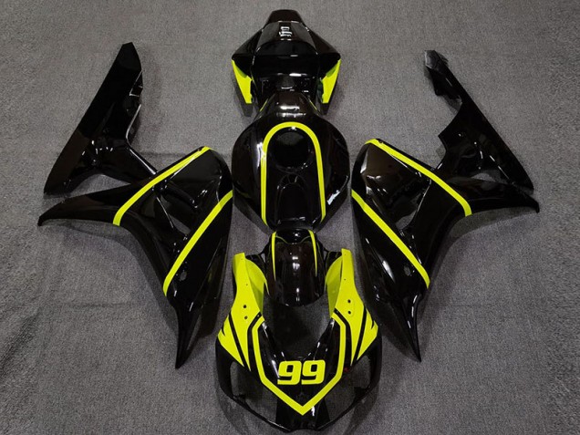 2006-2007 Noir Brillant & Jaune Vif CBR1000RR Carénage 2006-2007 Noir Brillant & Jaune Vif CBR1000RR Carénage