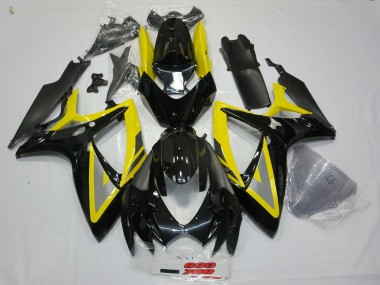 2006-2007 Noir & Jaune GSXR 600-750 Carénage