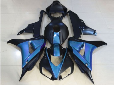 2006-2007 Noir Mat & Bleu Clair CBR1000RR Carénage