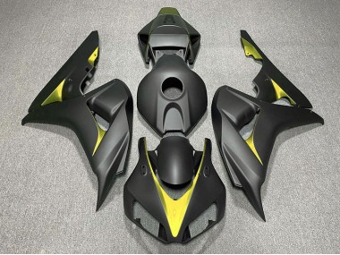 2006-2007 Noir Mat & Jaune CBR1000RR Carénage