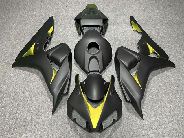 2006-2007 Noir Mat & Jaune CBR1000RR Carénage 2006-2007 Noir Mat & Jaune CBR1000RR Carénage