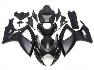 2006-2007 Noir Mat OEM Style Personnalisé GSXR 600-750 Carénage