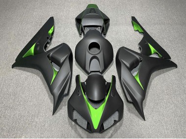 2006-2007 Noir Mat & Vert CBR1000RR Carénage