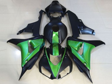 2006-2007 Noir Mat & Vert CBR1000RR Carénage