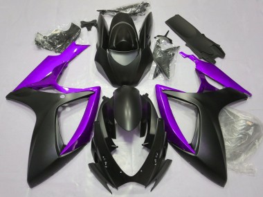 2006-2007 Noir Mat & Violet GSXR 600-750 Carénage