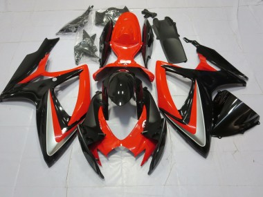 2006-2007 Orange Argent & Noir GSXR 600-750 Carénage