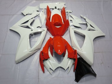 2006-2007 Orange & Blanc GSXR 600-750 Carénage