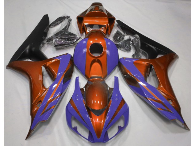 2006-2007 Orange Brillant & Bleu Foncé CBR1000RR Carénage 2006-2007 Orange Brillant & Bleu Foncé CBR1000RR Carénage