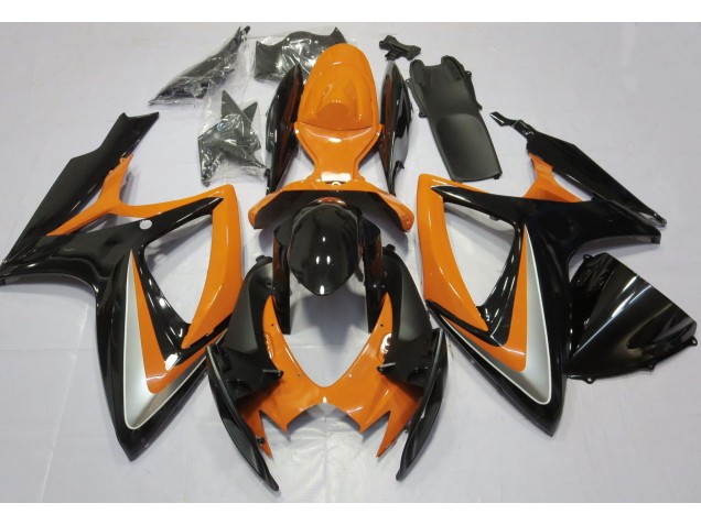 2006-2007 Orange Brillant Débadgé GSXR 600-750 Carénage 2006-2007 Orange Brillant Débadgé GSXR 600-750 Carénage