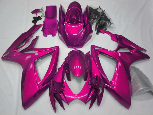 2006-2007 Rose Brillant Uni GSXR 600-750 Carénage 2006-2007 Rose Brillant Uni GSXR 600-750 Carénage