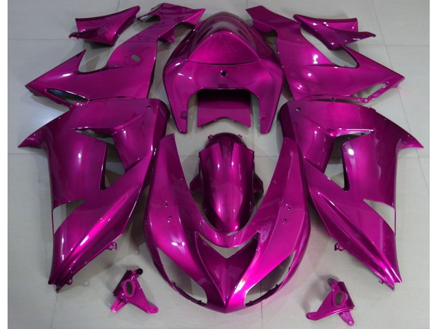 2006-2007 Rose Vif Uni ZX10R Carénage 2006-2007 Rose Vif Uni ZX10R Carénage