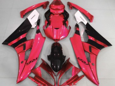 2006-2007 Rouge Brillant & Noir R6 Carénage