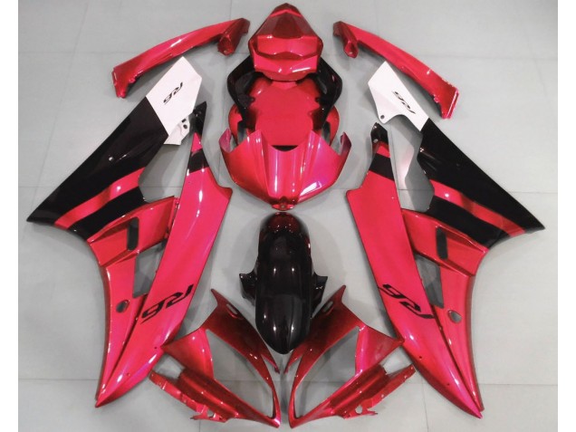 2006-2007 Rouge Brillant & Noir R6 Carénage 2006-2007 Rouge Brillant & Noir R6 Carénage