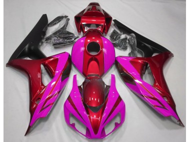 2006-2007 Rouge Brillant & Rose CBR1000RR Carénage