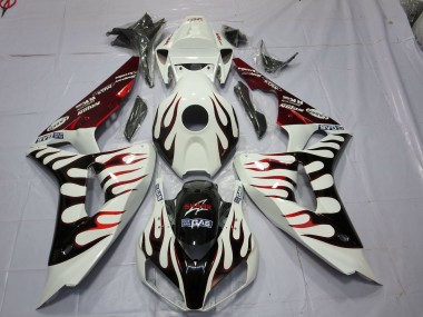 2006-2007 Rouge & Noir Flamme CBR1000RR Carénage