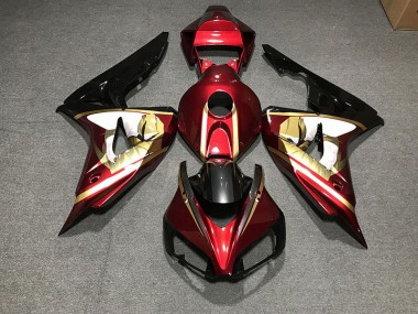 2006-2007 Rouge Profond & Or CBR1000RR Carénage