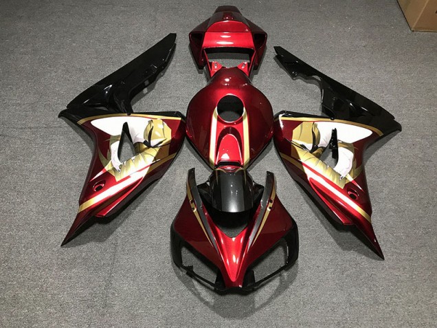 2006-2007 Rouge Profond & Or CBR1000RR Carénage 2006-2007 Rouge Profond & Or CBR1000RR Carénage
