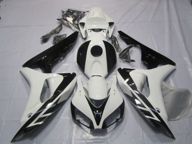2006-2007 Style Noir & Blanc OEM Sans Décalcomanies CBR1000RR Carénage