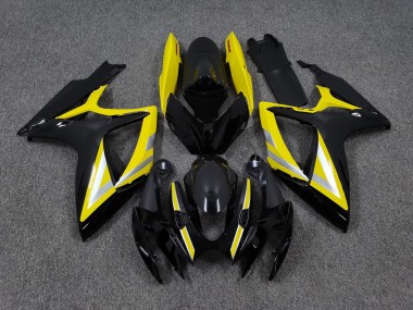 2006-2007 Style Noir & Jaune OEM GSXR 600-750 Carénage