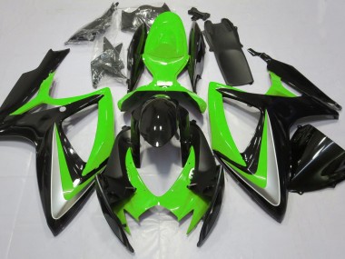 2006-2007 Vert Brillant Débadgé GSXR 600-750 Carénage