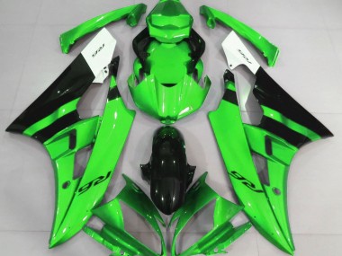 2006-2007 Vert Brillant & Noir R6 Carénage