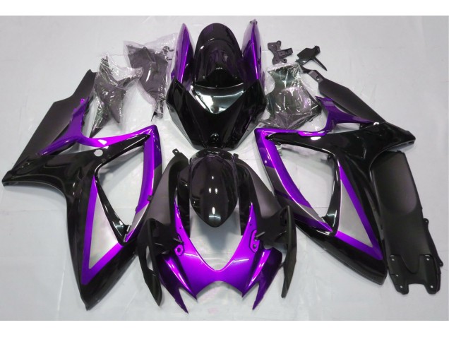2006-2007 Violet Brillant & Noir GSXR 600-750 Carénage 2006-2007 Violet Brillant & Noir GSXR 600-750 Carénage
