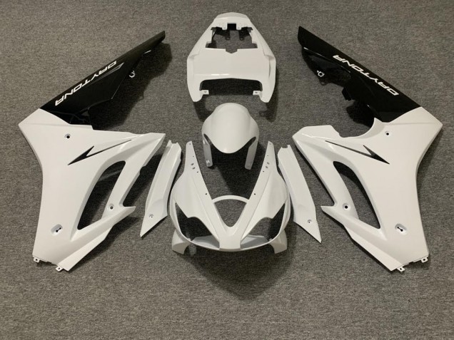 2006-2008 Blanc Brillant & Noir Daytona 675 Carénage 2006-2008 Blanc Brillant & Noir Daytona 675 Carénage