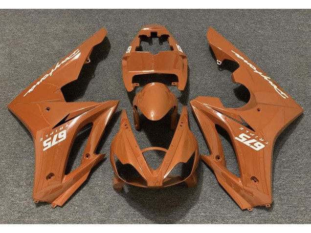 2006-2008 Orange Brillant Daytona 675 Carénage 2006-2008 Orange Brillant Daytona 675 Carénage