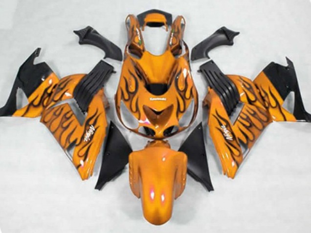 2006-2011 Giallo Nero Fiamma ZX14R Carénage 2006-2011 Giallo Nero Fiamma ZX14R Carénage