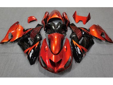2006-2011 Orange Brûlé Noir ZX14R Carénage