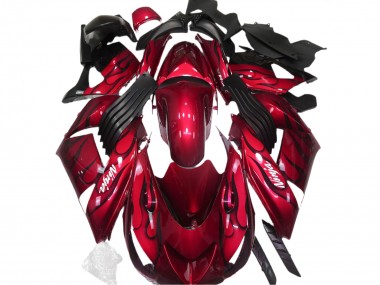 2006-2011 Rouge Brillant & Flamme ZX14R Carénage