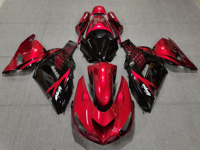 2006-2011 Rouge Feu & Noir ZX14R Carénage 2006-2011 Rouge Feu & Noir ZX14R Carénage