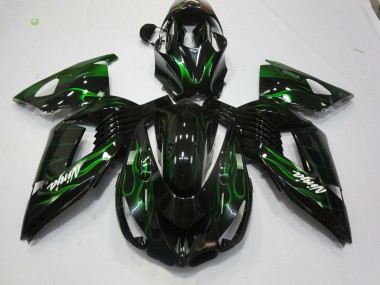 2006-2011 Vert Flamme ZX14R Carénage