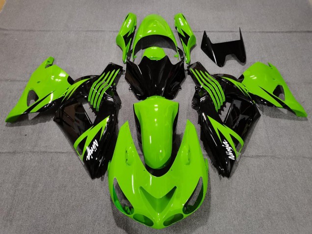 2006-2011 Vert Lime & Noir ZX14R Carénage 2006-2011 Vert Lime & Noir ZX14R Carénage
