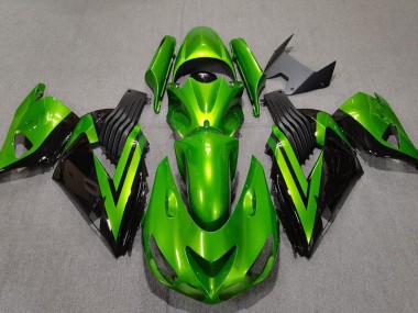 2006-2011 Vert Vif & Noir ZX14R Carénage