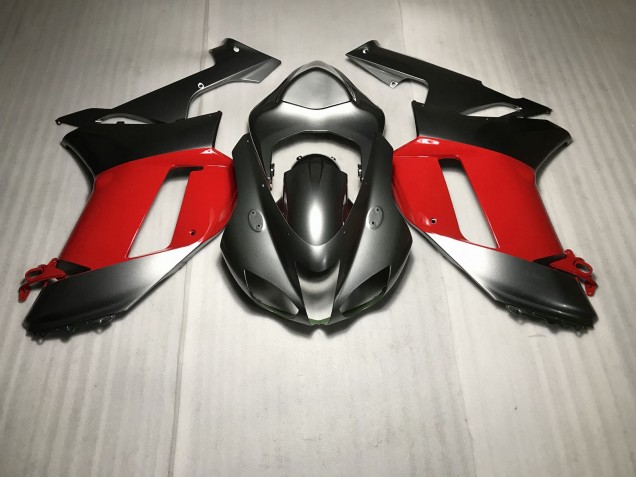 2007-2008 Argent Métallisé Avec Rouge ZX6R Carénage 2007-2008 Argent Métallisé Avec Rouge ZX6R Carénage