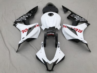 2007-2008 Blanc Mat & Rouge Repsol CBR600RR Carénage