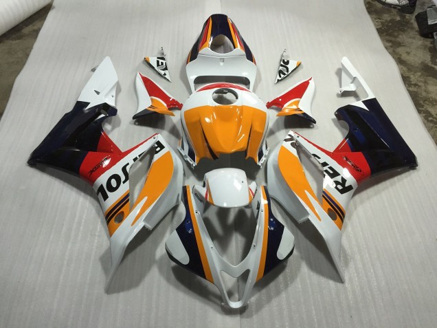 2007-2008 Blanc Personnalisé Repsol CBR600RR Carénage 2007-2008 Blanc Personnalisé Repsol CBR600RR Carénage