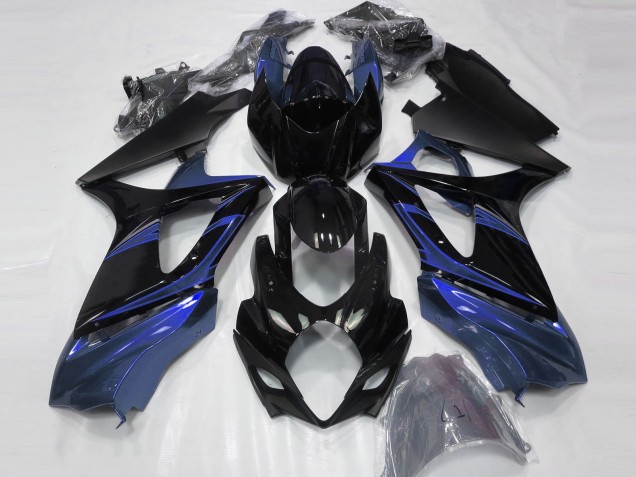 2007-2008 Bleu & Noir Brillant GSXR 1000 Carénage 2007-2008 Bleu & Noir Brillant GSXR 1000 Carénage