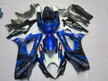 2007-2008 Bleu & Noir Corona GSXR 1000 Carénage