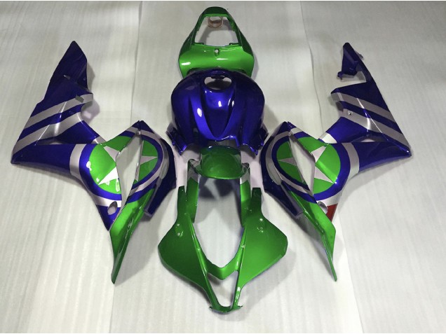 2007-2008 Bleu Vert Captain America CBR600RR Carénage 2007-2008 Bleu Vert Captain America CBR600RR Carénage