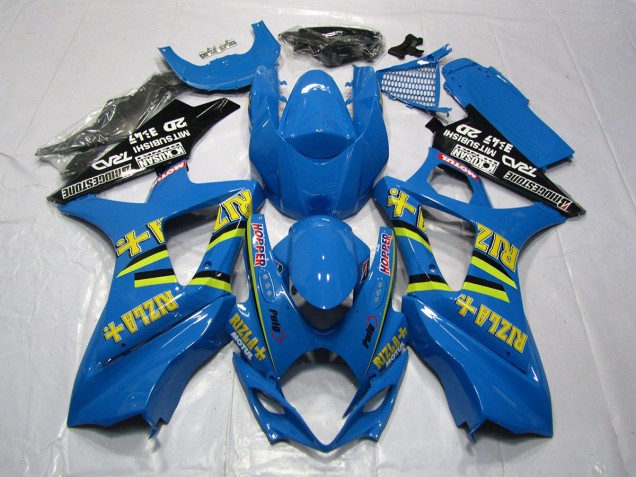 2007-2008 Bleu Vif Rizla GSXR 1000 Carénage 2007-2008 Bleu Vif Rizla GSXR 1000 Carénage